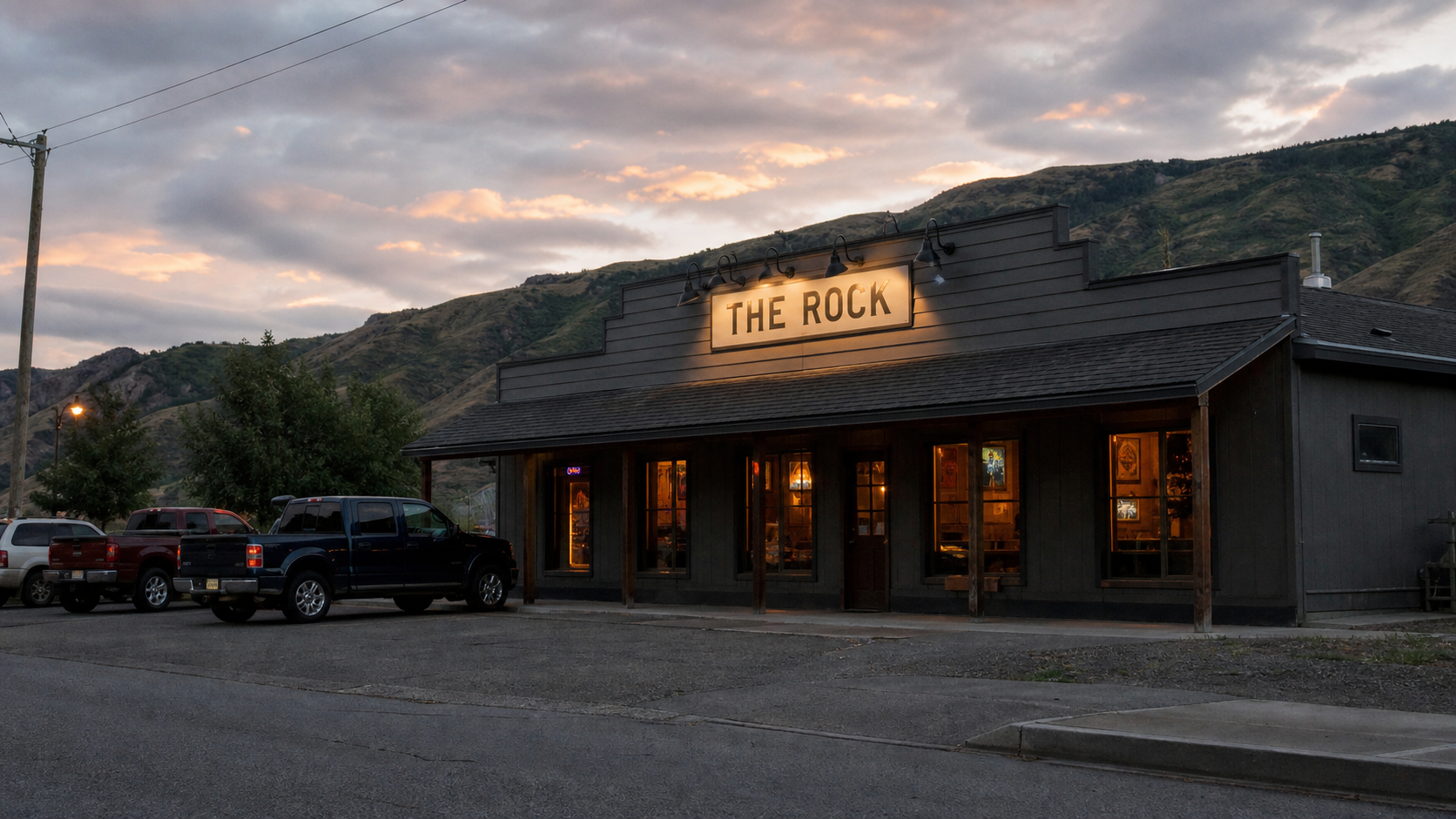 Draft exterior concept for The Rock Bar and Grill